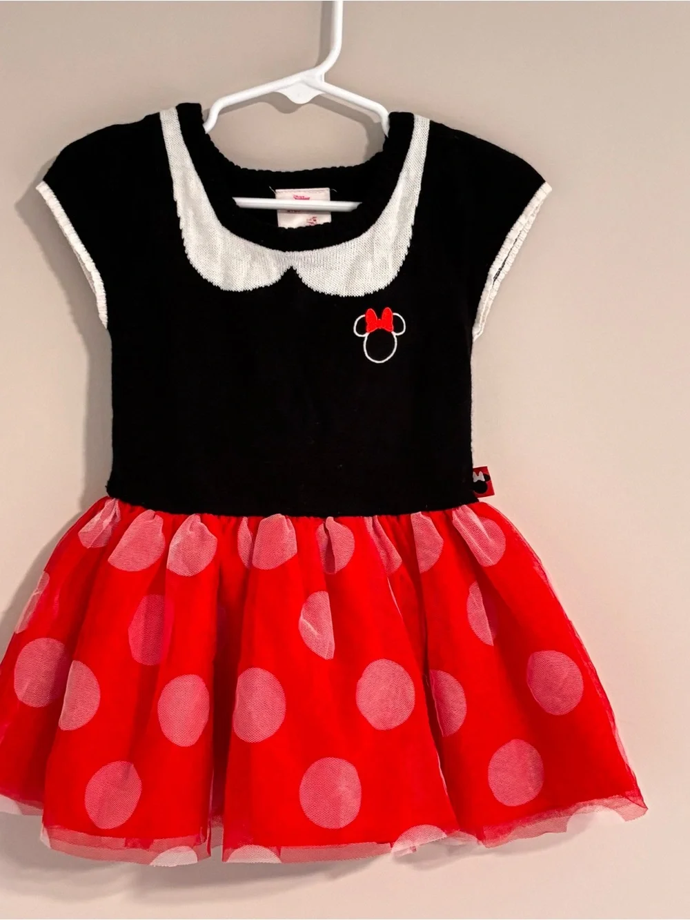 Minnie Mouse Black & Red Girls Dress